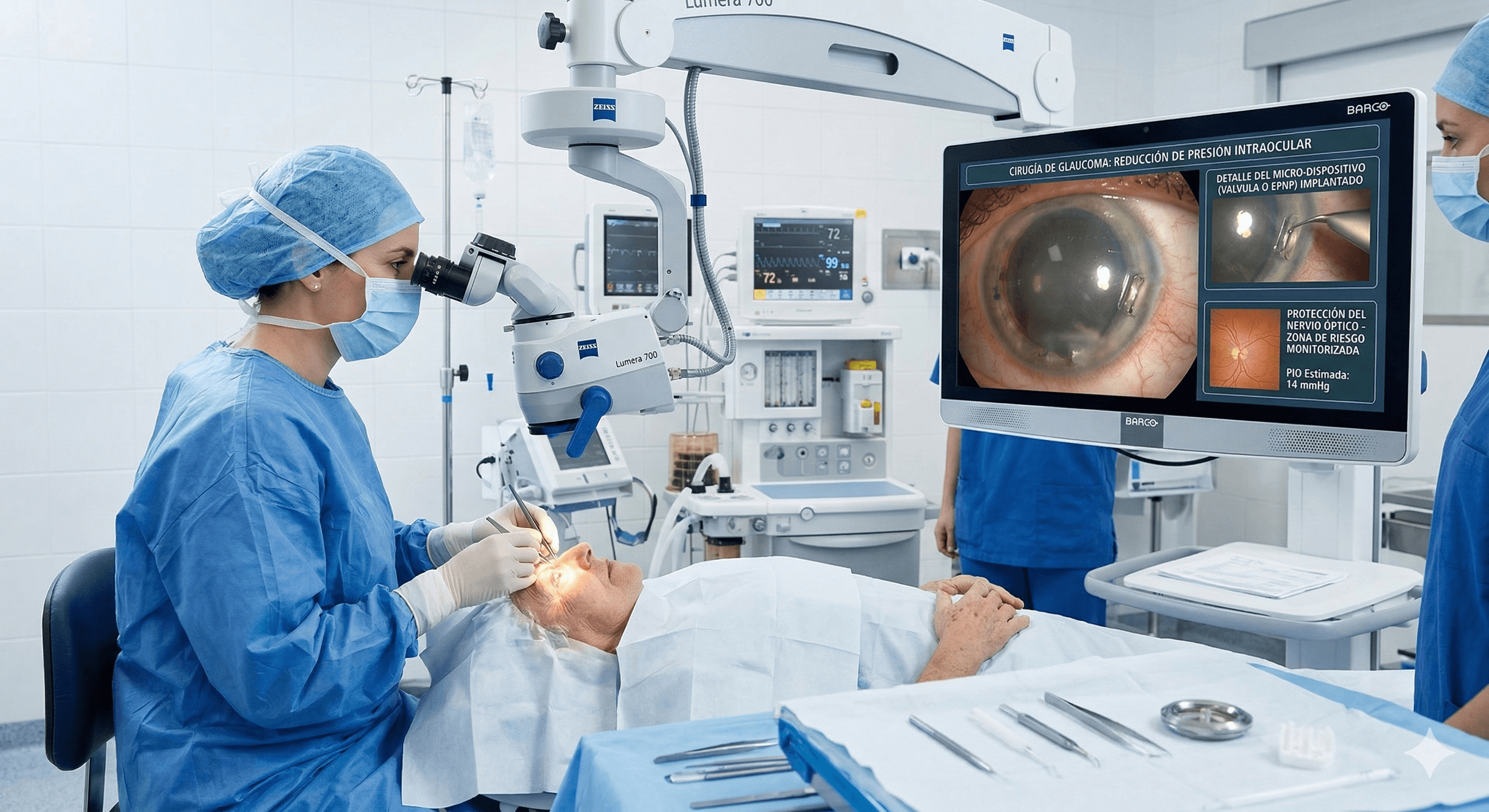 Cirugía de Glaucoma (Válvula, EPNP, Trabeculectomía)